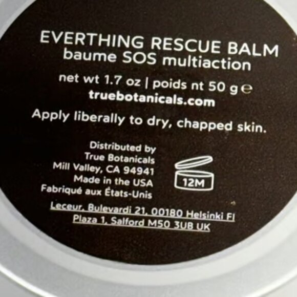 COPY - True Botanicals-Natural Everything Rescue Balm | Non-Toxic, Cruelty-Free… - Picture 3 of 6